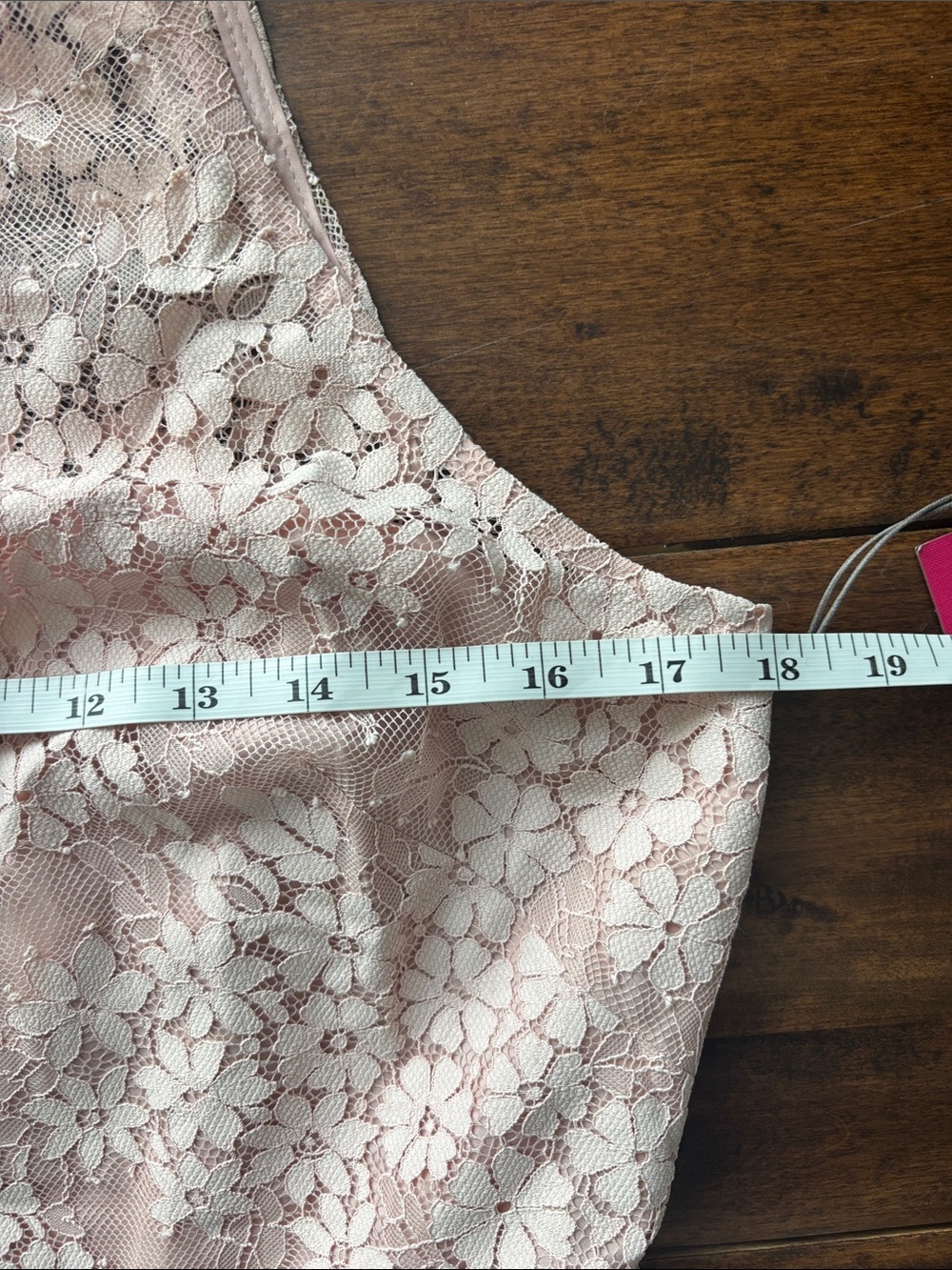 Vince Camuto Blush Pink Floral Lace Halter Midi Dress - Picture 6 of 11